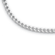 55cm Bevelled Diamond Cut Curb Chain in Silver