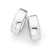 9ct 10mm White Gold Polished Huggie Earrings