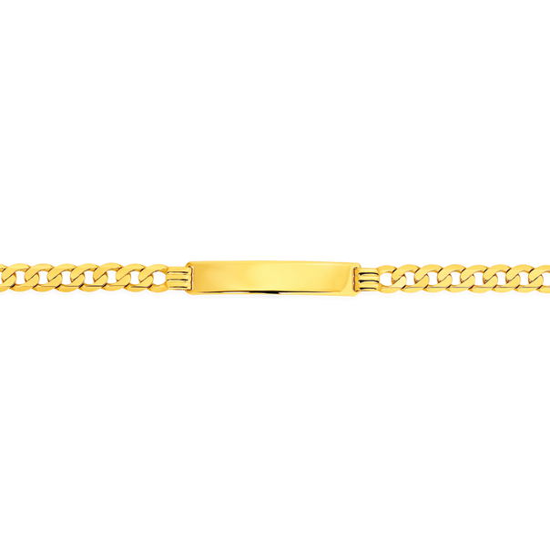 9ct 21cm Solid Curb I.D. Bracelet