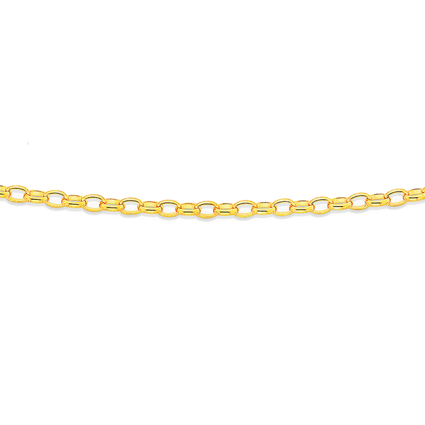 9ct 50cm Oval Belcher Chain