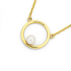 9ct Circle Necklet with Freshwater Pearl
