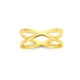 9ct Crossover Ring