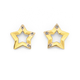 9ct, Diamond Set Open Star Earrings