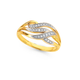 9ct, Diamond Swirls Ring