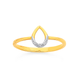 9ct Diamond Teardrop Ring