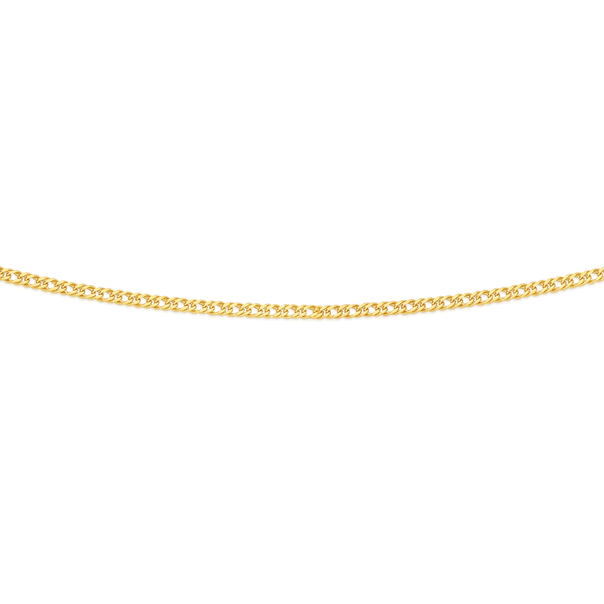 9ct Gold 55cm Solid Double Curb Chain