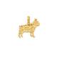 9ct Gold Bull Dog Silhouette Pendant