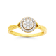 9ct Gold Diamond Ring TDW=.25ct