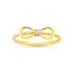 9ct Gold, Diamond Set Bow Ring