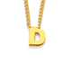 9ct Gold Small Block Initial D Slider