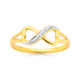 9ct Infinity Diamond Ring
