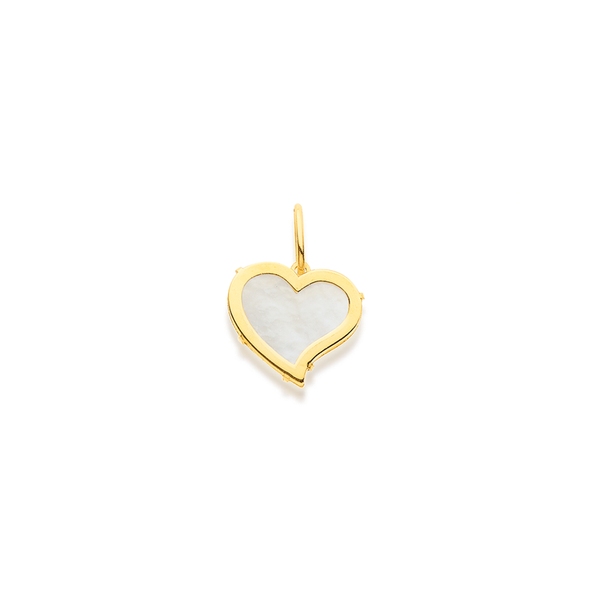 9ct Mother of Pearl Heart Charm