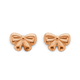 9ct Rose Gold Bow Studs