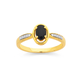 9ct, Sapphire and Diamond Ring
