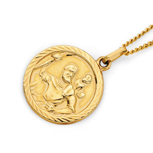 9ct St. Christopher Medal