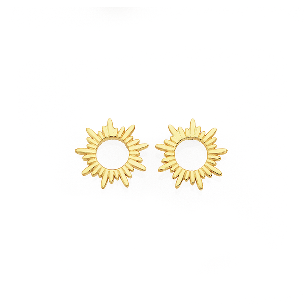 9ct Sunburst Earrings