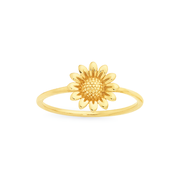 9ct Sunflower Ring