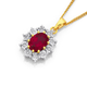 9ct Synthetic Ruby Pendant