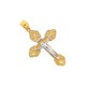 9ct Two Tone Gold Crucifix Cross