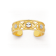 9ct Two Tone Toe Ring