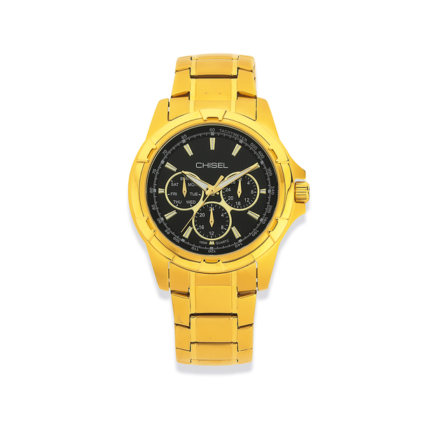 Chisel Mens Gold Tone Watch