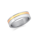 Chisel Stainless Steel Gold Tone Ring Size U