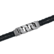 Chisel Stainless Steel & Leather Bracelet
