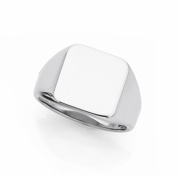 Chisel Stainless Steel Signet Ring