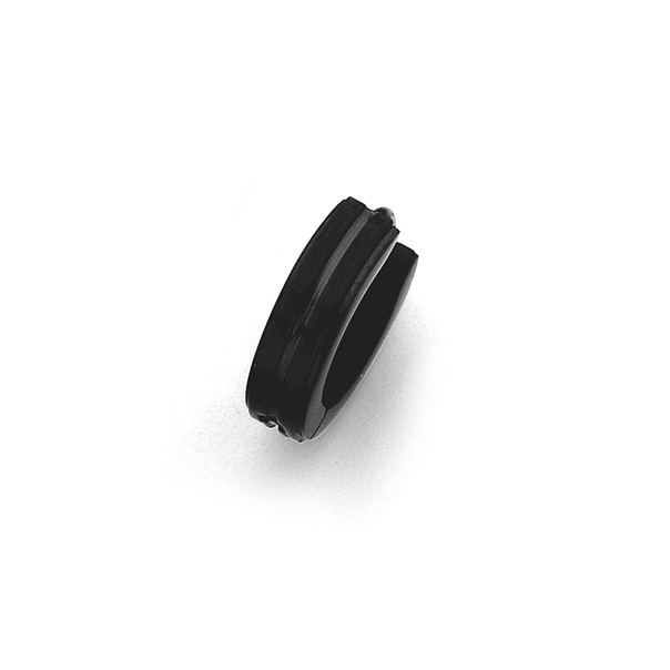 Chisel Stainless Steel Single Black Earring