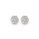 Diamond Cluster Studs in 9ct Gold