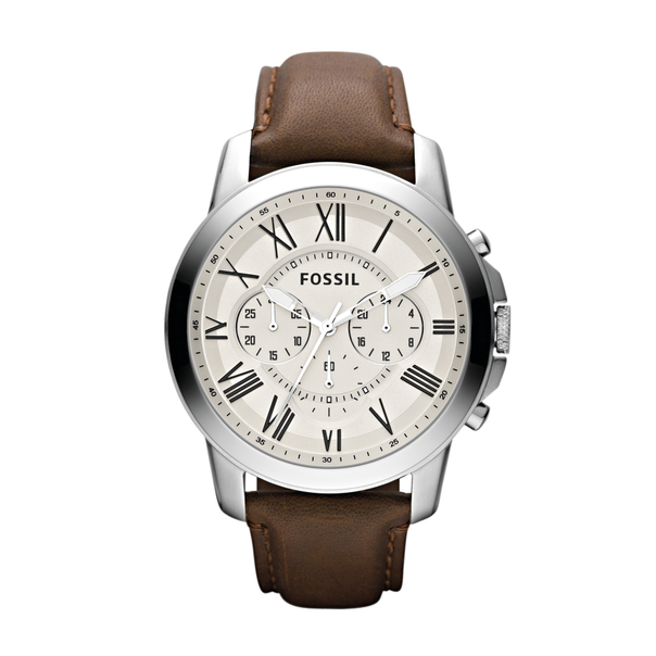 Fossil Gents Grant Chronograph Brown Leather Strap