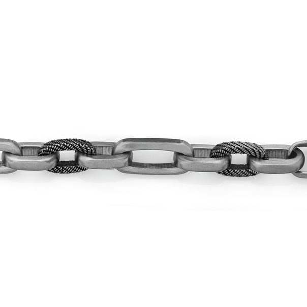 Stainless Steel Oxi Mesh Matte Bracelet 21cm