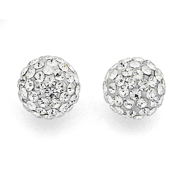 Sterling Silver 8mm Crystal Studs