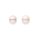 Sterling Silver 8mm Rose Freshwater Pearl Studs