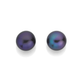 Sterling Silver 9-9.5mm Freshwater Black Pearl Studs