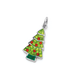 Sterling Silver Crystal Christmas Tree Pendant