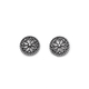 Sterling Silver Floral Lace Beaded Stud Earrings