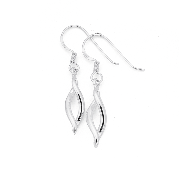 Sterling Silver Hook Drop Earrings