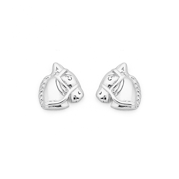 Sterling Silver Horse Studs