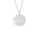 Sterling Silver Mother of Pearl Mum Pendant