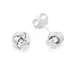 Sterling Silver Open Knot Stud Earrings
