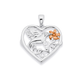 Sterling Silver & Rose Gold Plated Hummingbird Pendant