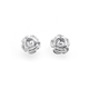 Sterling Silver Rose Studs Earrings
