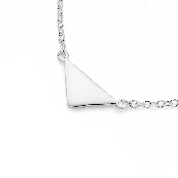 Sterling Silver Triangle Necklet