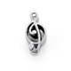Treble Clef Addorn Charm in Sterling Silver